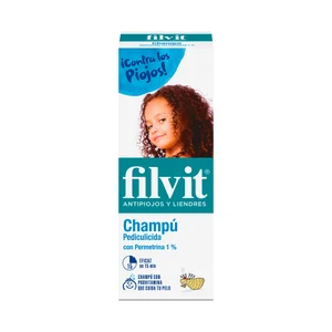 Champú antipiojos y liendres con Permetrina FILVIT 100 ml.