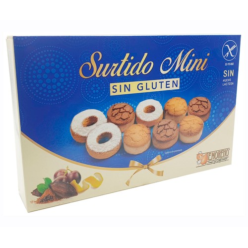 E. MORENO Surtido de mantecados mini sin gluten 300 g.