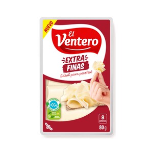 Imagen de EL VENTERO Queso lonchas mezcla tierno extrafinas 80 gr.