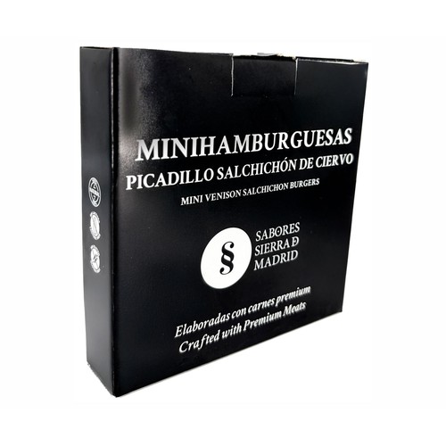 SABORES SIERRA DE MADRID Minihamburguesas de picadillo, de salchichón de ciervo 200 gr.