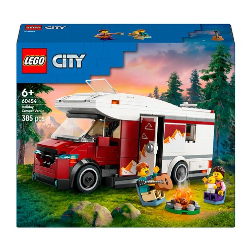 LEGO City 60454, Autocaravana Aventurera de Vacaciones Set, 385 pcs +6 Años
