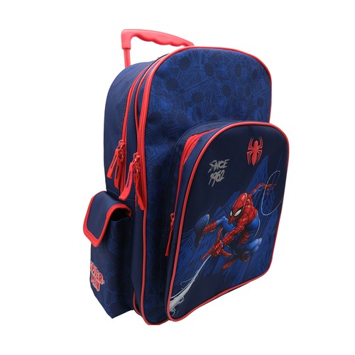 Mochila de 2 compartimentos con ruedas SPIDERMAN.