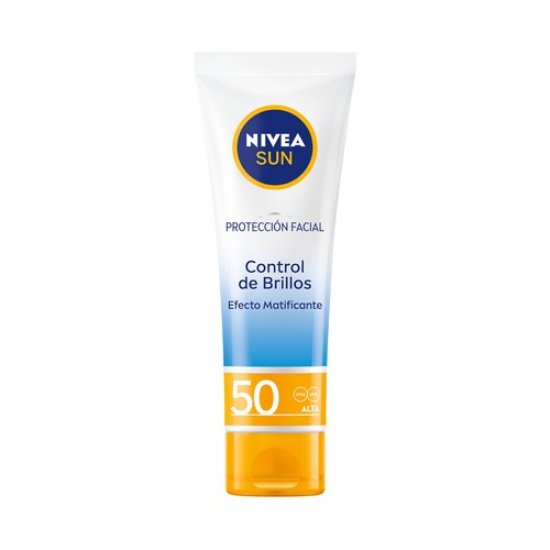 NIVEA Sun  Protector solar facial para el control de brillos y con factor de protección 50 (muy alto) control de brillos 50 ml.
