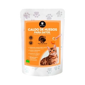 PET"BEL Caldo de huesos pavo ecológico para gatos 100 ml.