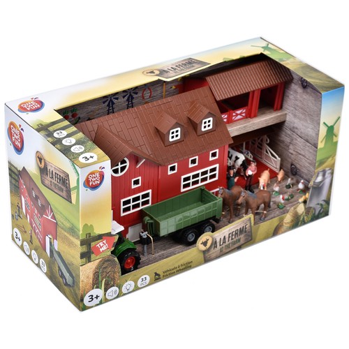 Set Premium de Granja y animales 33 piezas con sonidos y luces +3 Años ONE, TWO FUN