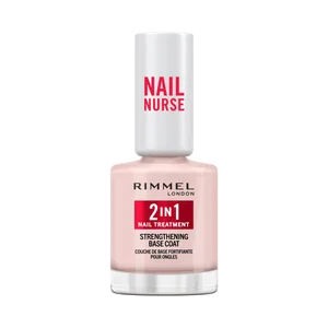 RIMMEL 2 en 1 Top coat (base) para uñas fuertes, duras y sanas.