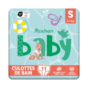 PRODUCTO ALCAMPO Baby Pañales bañador unisex (bañador desechable) talla S, para niños de 6 a 12 kilos 11 uds.