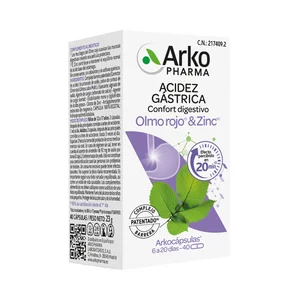 ARKOPHARMA Confort digestivo Olmo rojo y zinc que ayudan a reducir la acidez gástrica 40 uds.