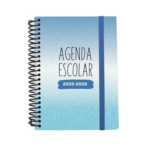 Agenda escolar 25/26, tamaño A6, surtido de colores, MIMBEK.