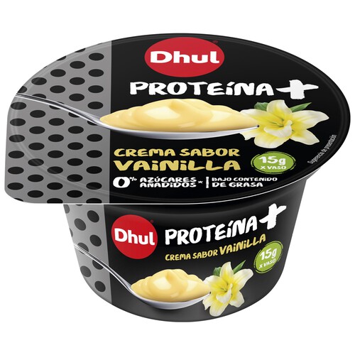 DHUL Postre proteína sabor vainilla sin azúcares añadidos 150 gr.