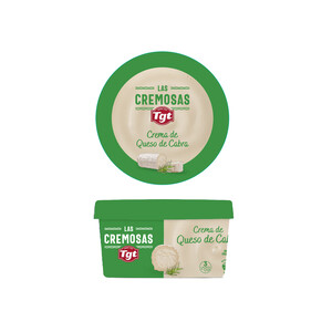 TGT Crema de queso para untar de cabra TGT LAS CREMOSAS 125 g.