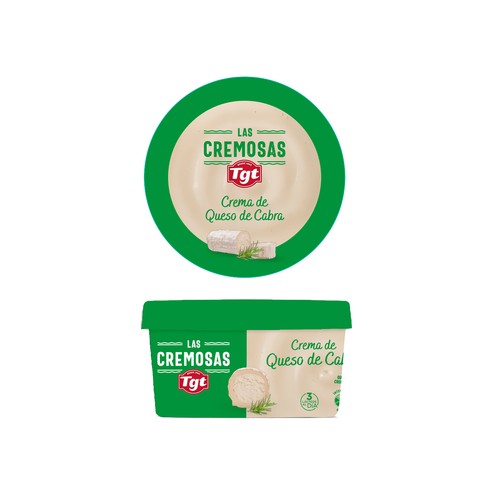 TGT Crema de queso para untar de cabra TGT LAS CREMOSAS 125 g.
