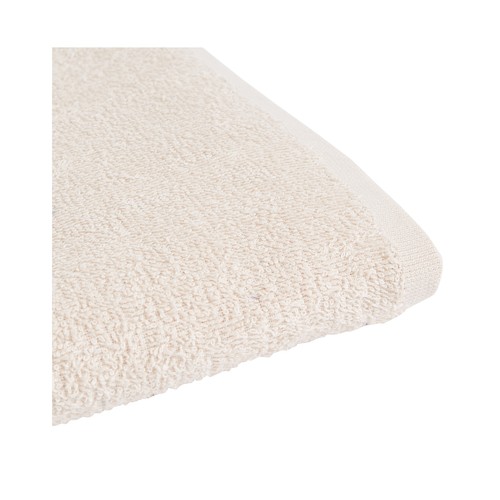 Toalla lisa de lavabo beige, 300g/m² de densidad, 30x50 cm. ESSENTIAL.
