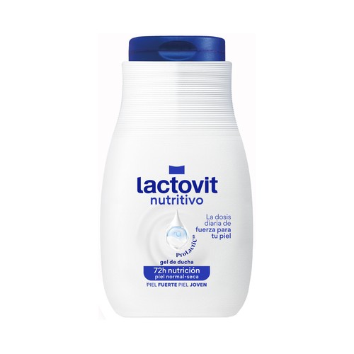 LACTOVIT Nutritivo Gel de baño o ducha para pieles normales a secas 90 ml.