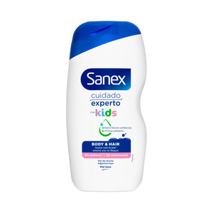 Imagen de SANEX Cuidado experto kids Gel de ducha y espuma de baño, para todo tipo de peiels 475 ml.