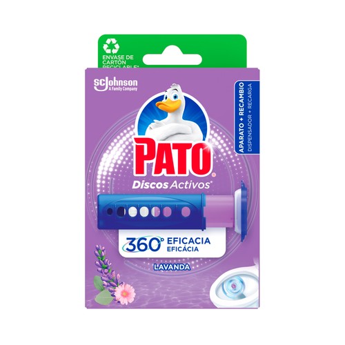PATO Discos para WC activos aroma lavanda PATO WC 6 uds.36 ml.