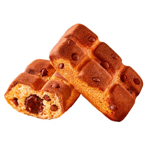 MILKA Bizcocho con pepitas de chocolate con leche y relleno de chocolate 6 uds. 175 g.
