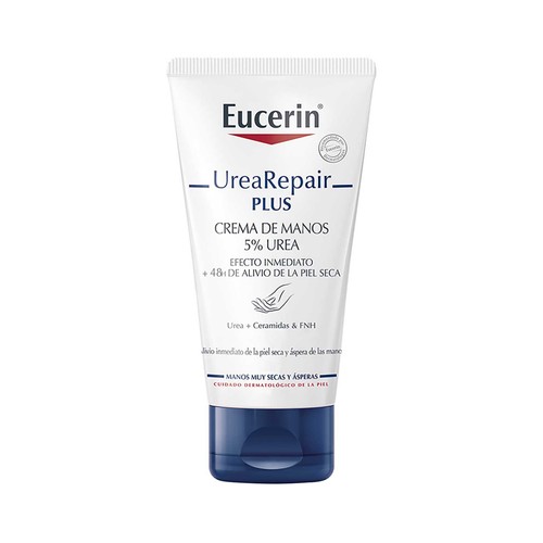 Crema de manos con un 5% de urea, para manos muy secas y ásperas EUCERIN Urea repair plus 75 ml.
