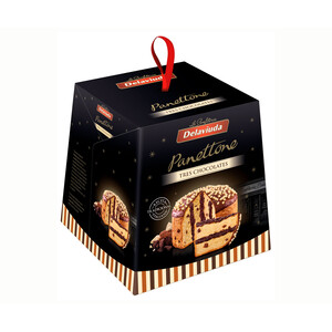 Imagen de DELAVIUDA Panettone tres chocolates 750 g.