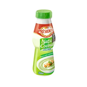 PRÉSIDENT Nata líquida para cocinar textura ligera PRESIDENT Ligera 250 ml.