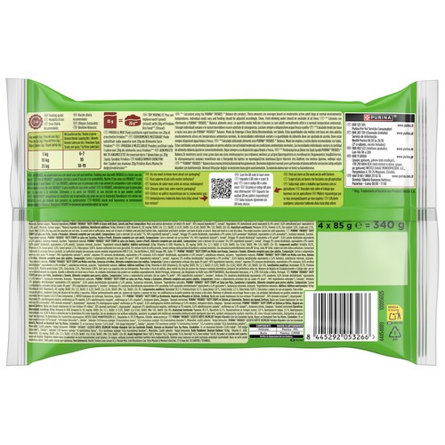 FRISKIES Snack húmedo para perro - Tiras sabor pollo, pavo y pato 112x85g.
