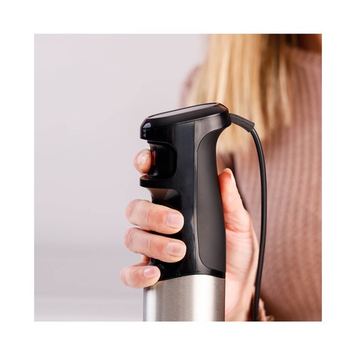 Batidora de mano con brazo TAURUS HB1501XE Rocket 1500 Nero Inox,  1500W, con Vaso medidor 700ml.