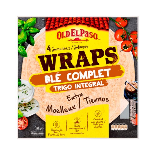 OLD EL PASO Tortitas wrap integral 230 g.