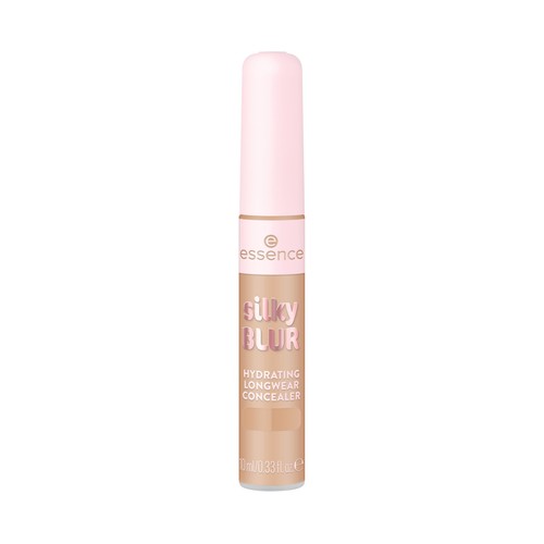 ESSENCE Silky blur tono 190 medio melocotón rosado Corrector de cobertura completa, acabado mate sedoso.
