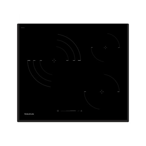 Placa vitrocerámica radiante TAURUS BCH359SC, potencia 5700W, 3 zonas de cocción, A:59cm.