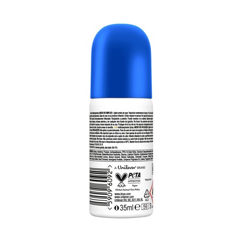 DOVE Original advanced care Desodorante en spray para mujer con protección antitranspirante hasta 72 horas 35 ml.
