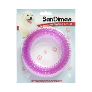 SANDIMAS Juguete para perro en forma de aro traslúcido 12 cm