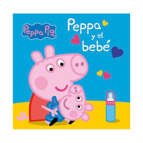 Peppa Pig. Libro de cartón, Peppa Pig y el bebe. Hasbro, BEASCOA