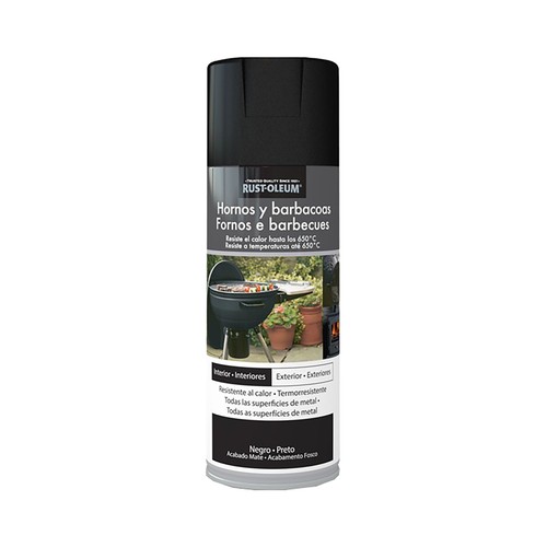 Pintura en spray para hornos y barbacoas XYLAZEL Rust-Oleum, 400ml.
