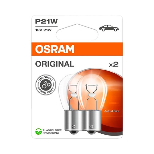 2 lamp p21w 12v  original. OSRAM