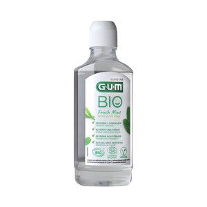 Imagen de GUM Bio Enjuague bucal ecológico con aloe vera y sabor a menta suave 500 ml.