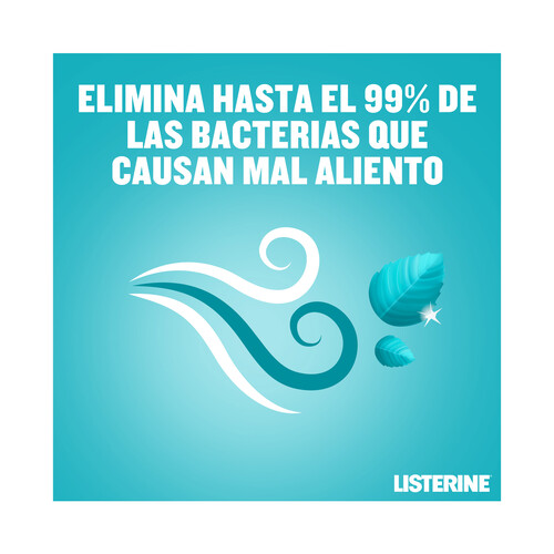 LISTERINE Enjuague bucal de uso diario con sabor s mentol LISTERINE 500 ml.