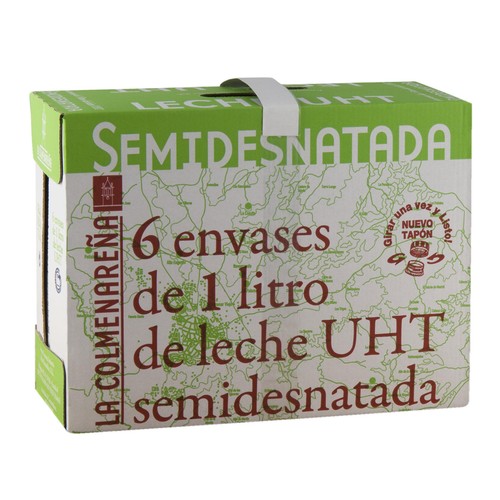 LA COLMENAREÑA Leche semidesnatada 6 x 1 l.