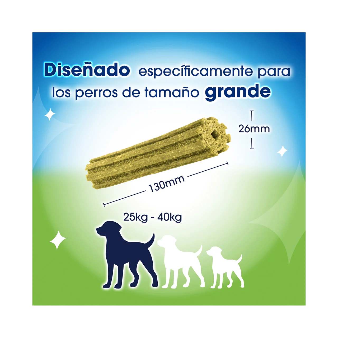 DENTALIFE ACTIVFRESH Snack dental perros 25 a 40 kg 4 uds. 142g