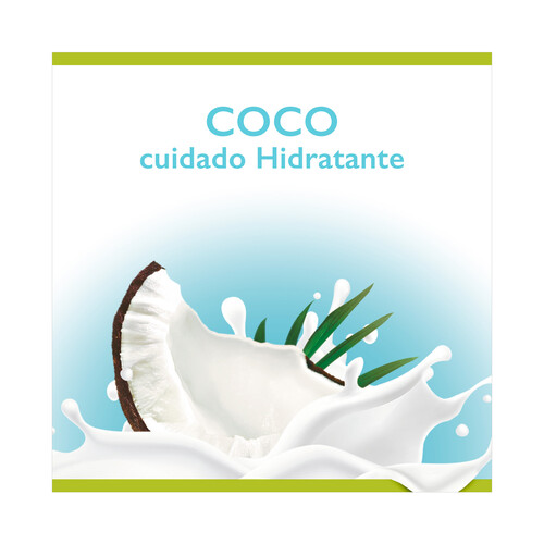 PALMOLIVE Natural balance Gel de baño o ducha con textura crema, enriquecido con leche y extracto de coco 600 ml.
