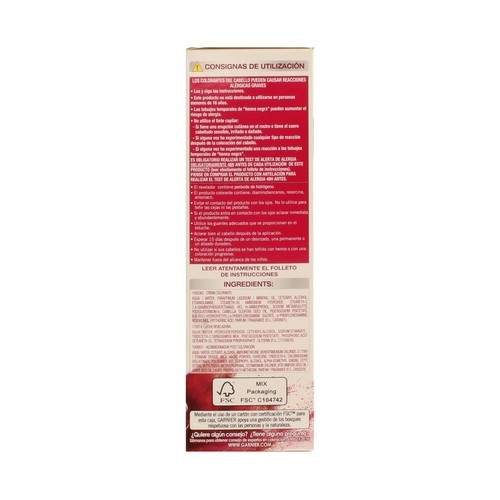GARNIER Color sensation Tinte de pelo color castaño, tono 4.0.
