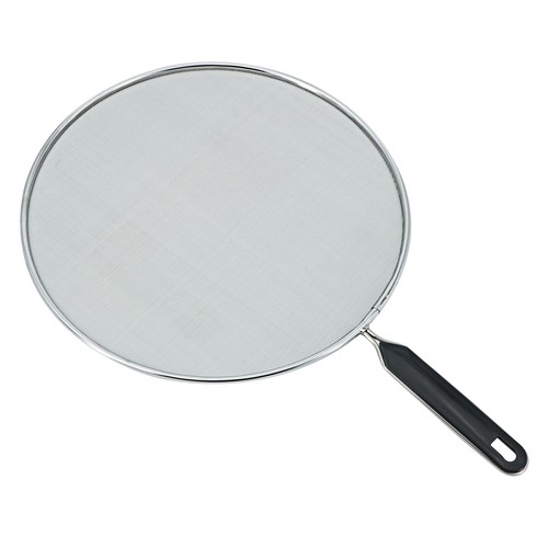 Tapa antisalpicaduras de acero inoxidable, con asa PP, 30cm ACTUEL.