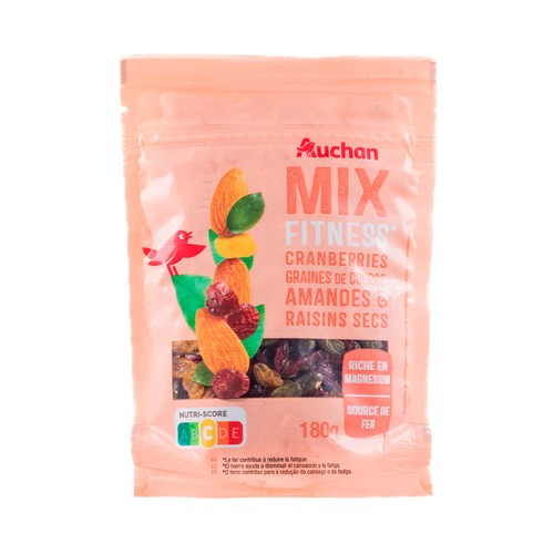 PRODUCTO ALCAMPO Mezcla de frutas secas (Mix Fitness) PRODUCTO ALCAMPO 180 g.