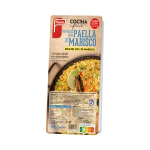 FINDUS Preparado para paella con marisco, hortalizas y caldo concentrado FINDUS 400 g.