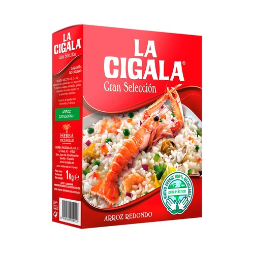 LA CIGALA Arroz redondo gran selección 1 kg.