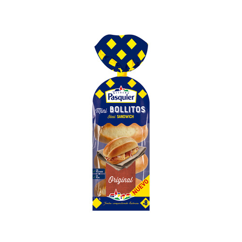 Mini bollitos para sandwich PASQUIER 210 g.