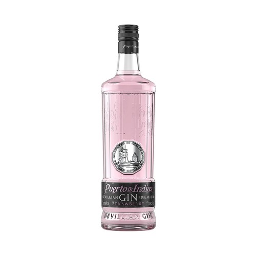 PUERTO DE INDIAS Ginebra con sabor a fresa botella 1 l.