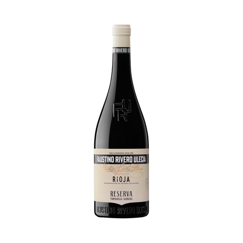 FAUSTINO RIVERO ULECIA Vino tinto reserva con D.O. Ca. Rioja botella 75 cl.