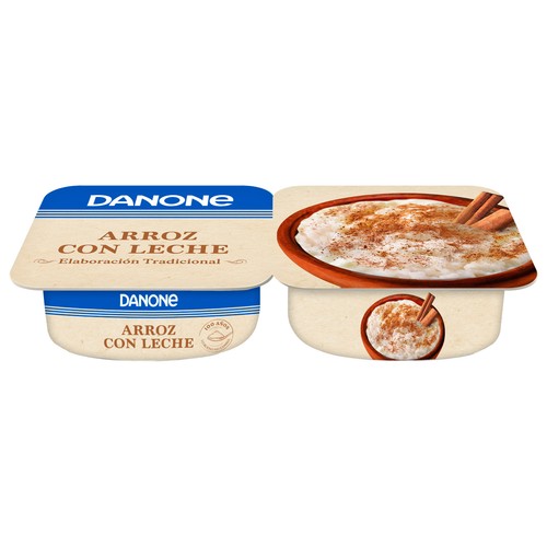 DANONE Arroz con leche con un toque de canela DANONE 2 x 130 g.