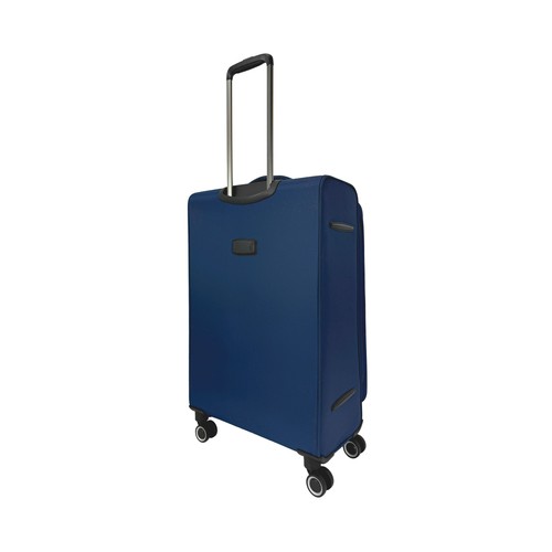 Maleta grande tipo trolley 8 ruedas  polysoft  75cm azul oscuro. AIRPORT