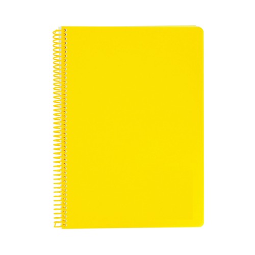Cuaderno A5 polipropileno 80h 90gr, pauta 3,5 espiral surtido. AUCHAN